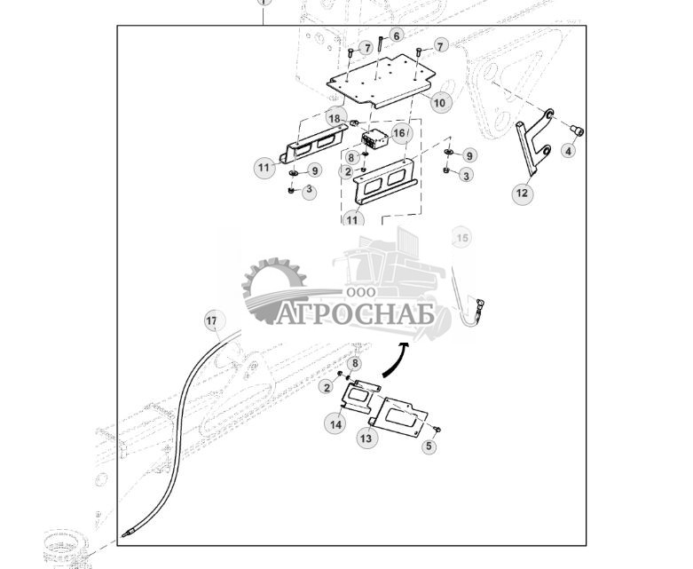 Lubrication Harness Kit, Boom, CF710S - ST875955 176.jpg